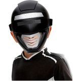 Zwarte power robot masker voor kinderen