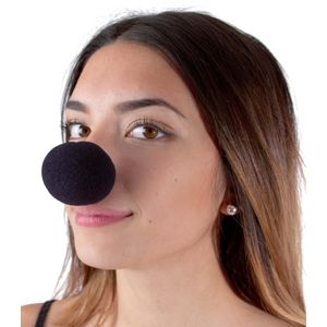 Zwarte clown neus voor volwassenen