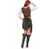 Mooie veelkleurige piraten outfit voor vrouwen