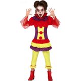 Veelkleurige evil clown outfit voor meisjes