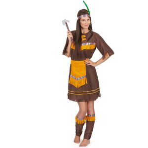 Bruine indianen kostuum voor vrouwen
