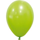 12 lichtgroene ballonnen van 28 cm.