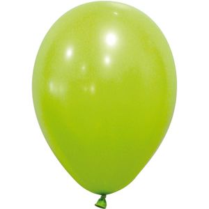 12 lichtgroene ballonnen van 28 cm.