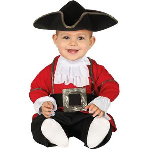 Rood piraten kapitein kostuum voor baby's