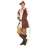 Bruin Robin Hood kostuum voor mannen