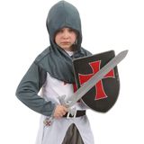 Kruisridder schild en zwaard voor kinderen