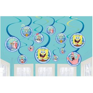 12 Sponge Bob hangende decoraties