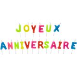 'Joyeux anniversaire' verjaardagskaarsen