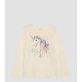 T-shirt - Lange Mouwen - Glitterprint - 100% Katoen