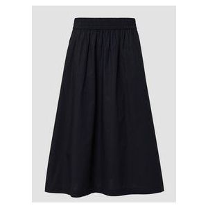 Rok - Uitgestrekt - Popeline - Met Hoog Elastikbund en Tunnelzug