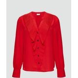 Blouse - Klassieke Blouse - Effen - Lange Mouw - Knoopsluiting