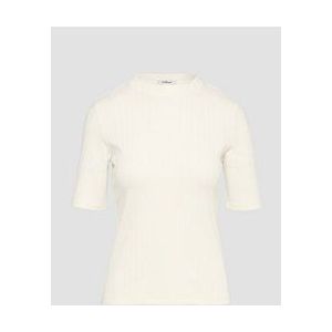 T-shirt - Geribbeld - Zacht Katoenmix - Slim Fit - Tijdloos