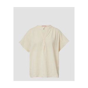 Blouse - Effen - Mousseline - Tuniek Kraag - Losse Pasvorm