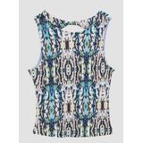 T-shirt - Elastische Top - Ribstof - Cut-out