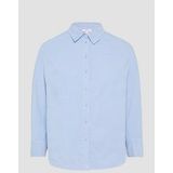 s.Oliver - Blouse - Lichtblauw - Lange Mouw - Normale Pasvorm
