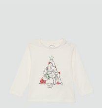 T-shirt - Katoen - Lange Mouwen - Kerstmotief