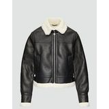 QS Winterjas  zwart / wit