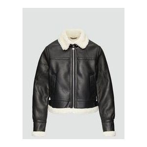 QS Winterjas  zwart / wit