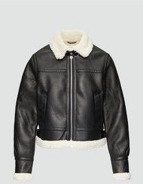 QS Winterjas  zwart / wit