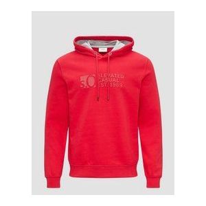 s.Oliver - Hoodie - Rood - Met Capuchon - Frontprint