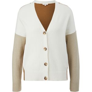 Gebreid vest met colour blocks