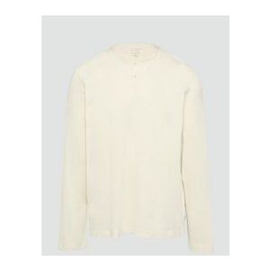 Shirt - Effen - Henley Hals - Lange Mouw - Losse Pasvorm