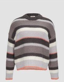 Gebreide Trui - Asphalt Stripe - Zonder Capuchon - Gestreept Patroon