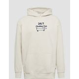 s.Oliver - Sweatshirt - Crème / Marine - Sweatstof - Capuchon