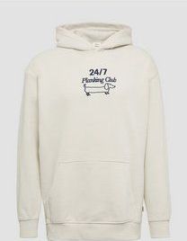 s.Oliver - Sweatshirt - Crème / Marine - Sweatstof - Capuchon