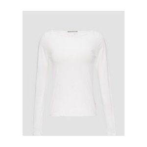 QS - Damesshirt - Lange Mouwen - Katoen - Nauwsluitend - Boothals