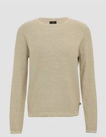 Q/S designed by - Gebreide Trui - Beige - Met Rolrand