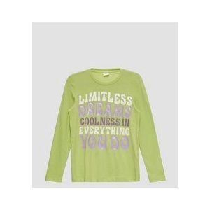 T-shirt - Lange Mouwen - 100% Katoen - Trendy Losse Pasvorm