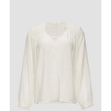 s.Oliver - Blouse - Crème - Wijde Blouse - Lange Mouw