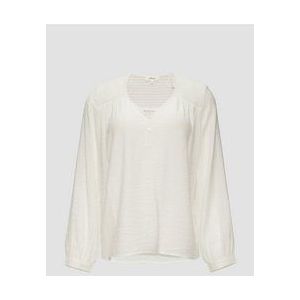 s.Oliver - Blouse - Crème - Wijde Blouse - Lange Mouw