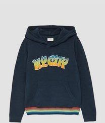 s.Oliver - Trui - Navy - Capuchon - Lange Mouw