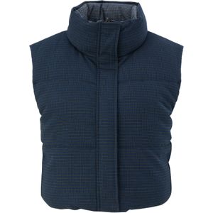 Omkeerbare bodywarmer met prince-de-galles