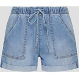 Denim short / relaxed fit / mid rise / wide leg