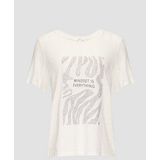 s.Oliver - Shirt - Zwart - Transparant - Natuurwit