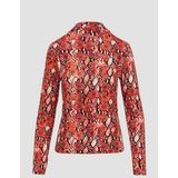 T-shirt - Vrouwelijk - Lange Mouwen - Slanke Pasvorm - Elastische Viscosemix