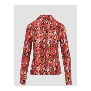 T-shirt - Vrouwelijk - Lange Mouwen - Slanke Pasvorm - Elastische Viscosemix