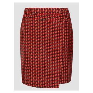 s.Oliver - Wikkelrok - Houndstooth - Boucle-stijl