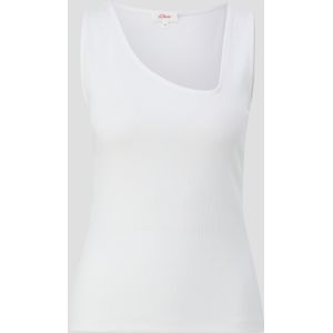 Jersey top met asymmetrische hals