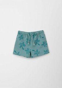 s.Oliver - Broek - Blauw - Sweatstof - Bloemenprint