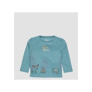 comma - Blouse - Satijn - Met All-over Print - Lange Mouwen