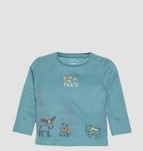 comma - Blouse - Satijn - Met All-over Print - Lange Mouwen