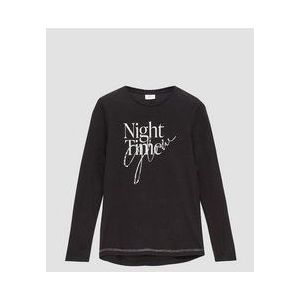 T-shirt - Zacht Katoen - Lange Mouwen - Casual - Met Opvallende Print en Strassteentjes