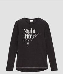 T-shirt - Zacht Katoen - Lange Mouwen - Casual - Met Opvallende Print en Strassteentjes