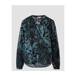 Blouse - Bottle Green - V-hals - Lange Mouwen - Regular Fit