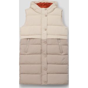 Lange bodywarmer in colour block look