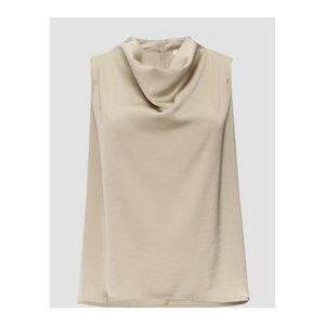 Blouse - Effen - Blouseshirt - Satijn - Mouwloos